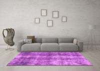 Machine Washable Abstract Pink Modern Rug, wshabs2052pnk