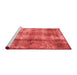 Modern Red Washable Rugs