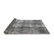 Sideview of Abstract Gray Modern Rug, abs2052gry