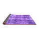 Sideview of Abstract Purple Modern Rug, abs2052pur