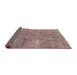 Sideview of Abstract Rosy Purple Modern Rug, abs2053