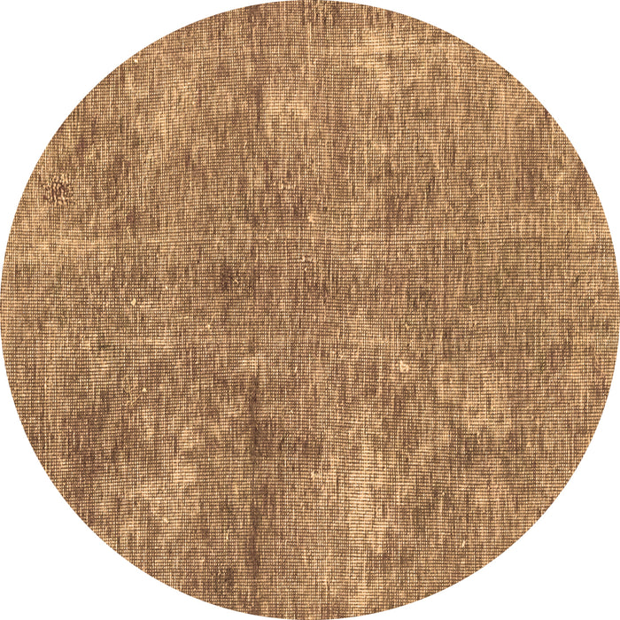 Round Machine Washable Abstract Brown Modern Rug, wshabs2053brn
