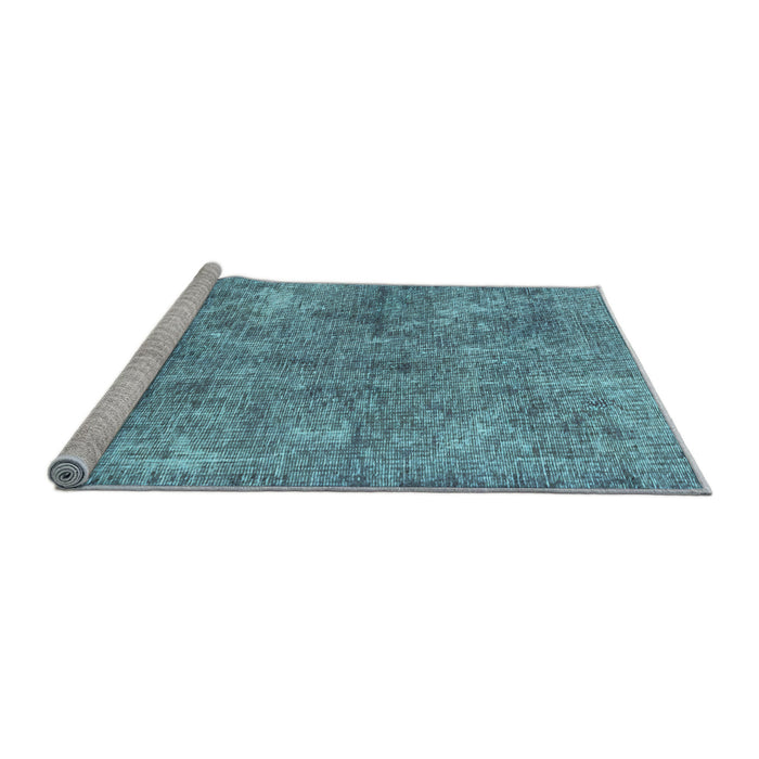 Sideview of Machine Washable Abstract Light Blue Modern Rug, wshabs2053lblu
