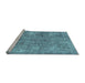 Sideview of Machine Washable Abstract Light Blue Modern Rug, wshabs2053lblu