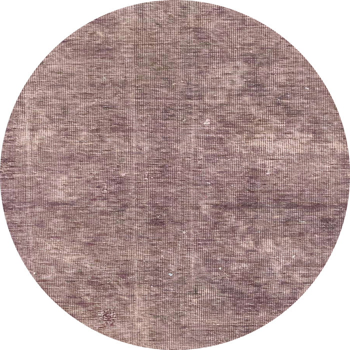 Round Abstract Rosy Purple Modern Rug, abs2053