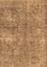 Abstract Brown Modern Rug, abs2053brn