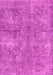 Machine Washable Abstract Pink Modern Rug, wshabs2053pnk