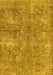 Abstract Yellow Modern Rug, abs2053yw