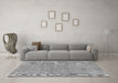 Machine Washable Abstract Gray Modern Rug in a Living Room,, wshabs2054gry