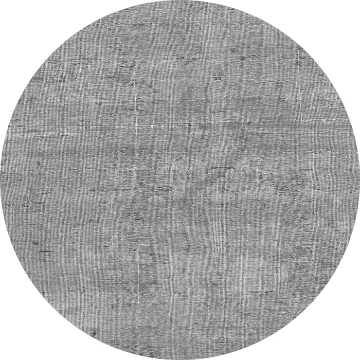 Round Machine Washable Abstract Gray Modern Rug, wshabs2054gry
