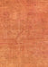 Abstract Orange Modern Rug, abs2054org