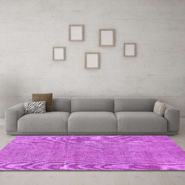 Machine Washable Abstract Purple Modern Area Rugs in a Living Room, wshabs2054pur