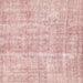 Square Machine Washable Abstract Deep Rose Pink Rug, wshabs2055