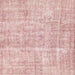 Square Abstract Deep Rose Pink Modern Rug, abs2055