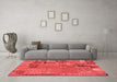 Transitional Red Washable Rugs