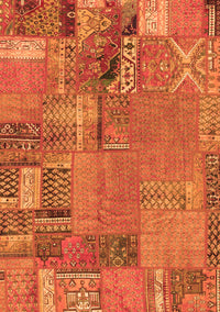 Patchwork Orange Transitional Rug, abs2056org