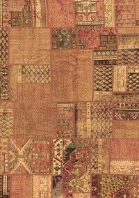 Patchwork Brown Transitional Rug, abs2056brn