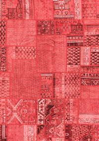 Patchwork Red Transitional Rug, abs2056red