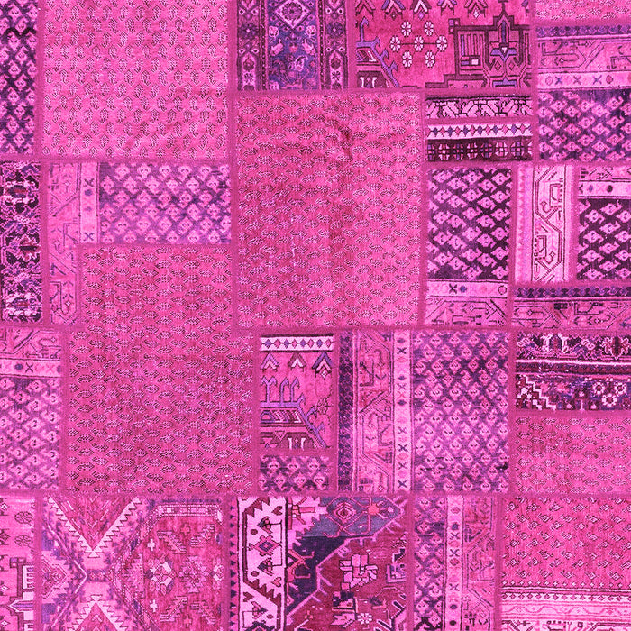 Patchwork Pink Transitional Rug, abs2056pnk