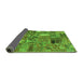 Sideview of Patchwork Green Transitional Rug, abs2057grn