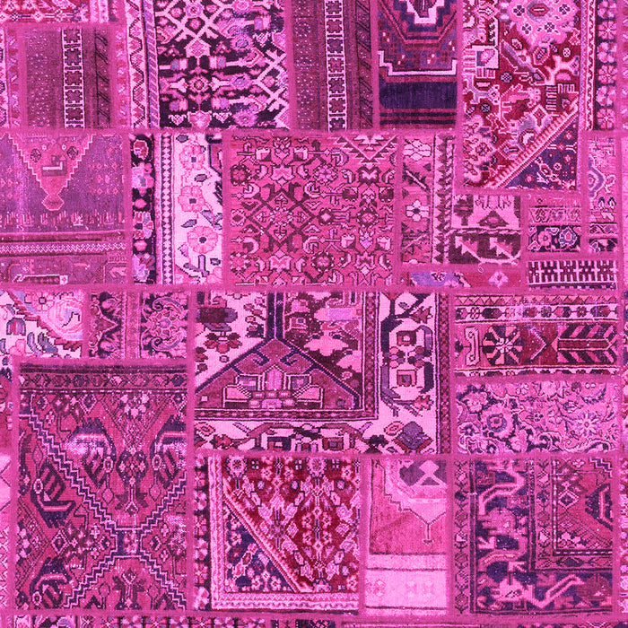 Patchwork Pink Transitional Rug, abs2057pnk