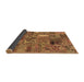 Sideview of Patchwork Brown Transitional Rug, abs2057brn