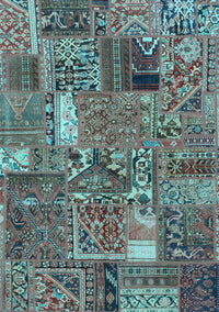 Patchwork Light Blue Transitional Rug, abs2057lblu