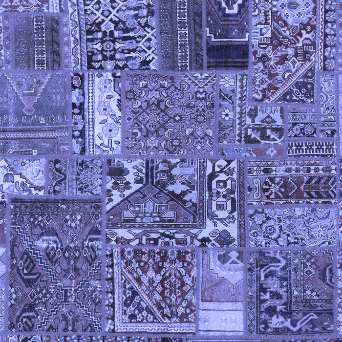 Patchwork Blue Transitional Rug, abs2057blu
