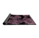 Sideview of Abstract Raspberry Purple Modern Rug, abs2058