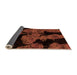 Sideview of Abstract Orange Modern Rug, abs2058org