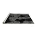Sideview of Machine Washable Abstract Gray Modern Rug, wshabs2058gry