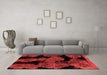 Modern Red Washable Rugs