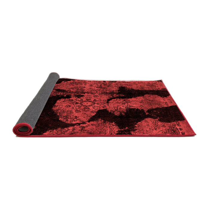 Abstract Red Modern Area Rugs
