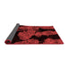 Abstract Red Modern Area Rugs