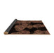 Sideview of Abstract Brown Modern Rug, abs2058brn