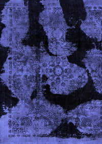 Abstract Blue Modern Rug, abs2058blu