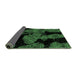 Sideview of Abstract Emerald Green Modern Rug, abs2058emgrn