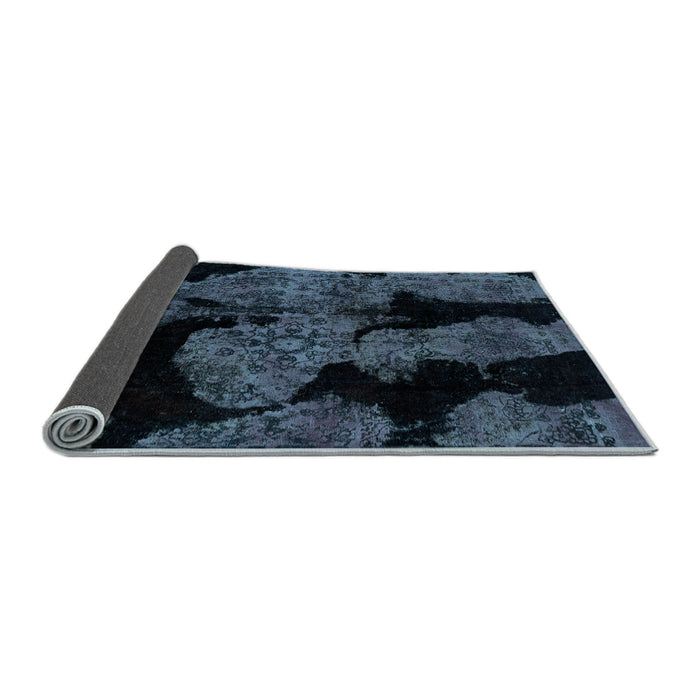 Sideview of Abstract Light Blue Modern Rug, abs2058lblu