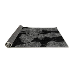 Sideview of Abstract Gray Modern Rug, abs2058gry