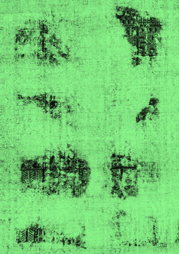 Abstract Emerald Green Modern Rug, abs2059emgrn