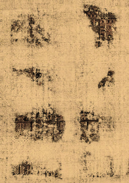 Abstract Brown Modern Rug, abs2059brn