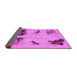 Sideview of Abstract Pink Modern Rug, abs2059pnk