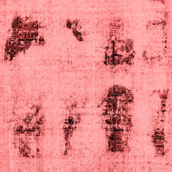 Machine Washable Abstract Red Modern Rug, wshabs2059red