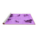 Sideview of Machine Washable Abstract Purple Modern Area Rugs, wshabs2059pur