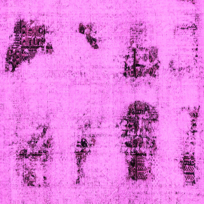 Square Machine Washable Abstract Pink Modern Rug, wshabs2059pnk