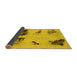 Sideview of Abstract Yellow Modern Rug, abs2059yw