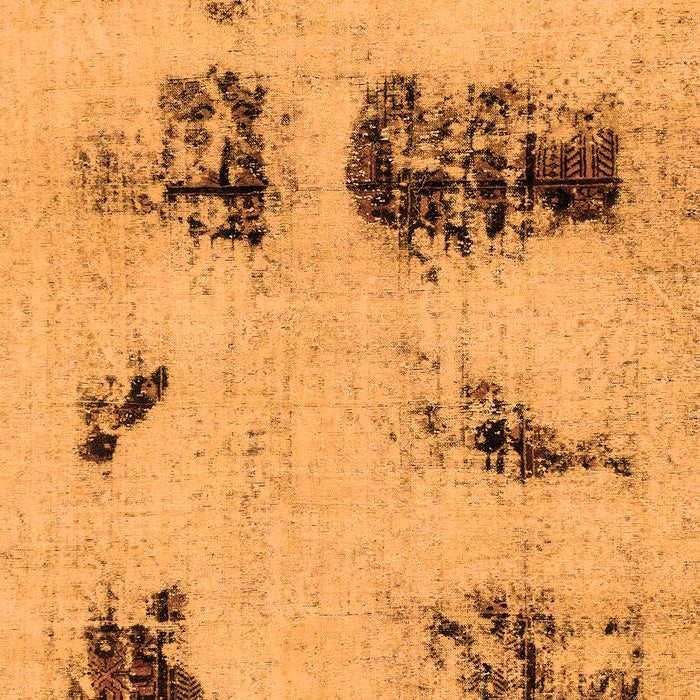 Machine Washable Abstract Orange Modern Area Rugs, wshabs2059org