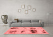 Modern Red Washable Rugs