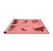 Modern Red Washable Rugs