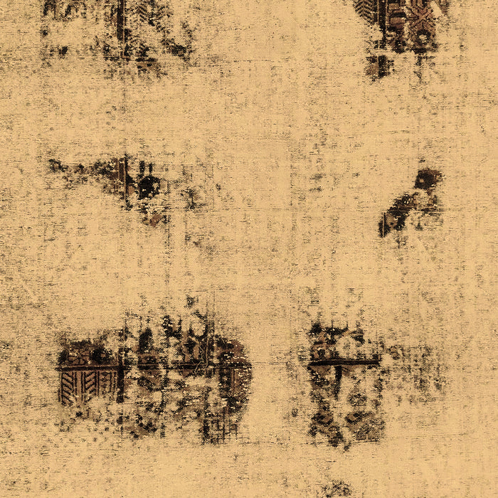 Machine Washable Abstract Brown Modern Rug, wshabs2059brn